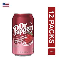 Dr Pepper Strawberry And Cream 12 x (12.5oz/355ml)